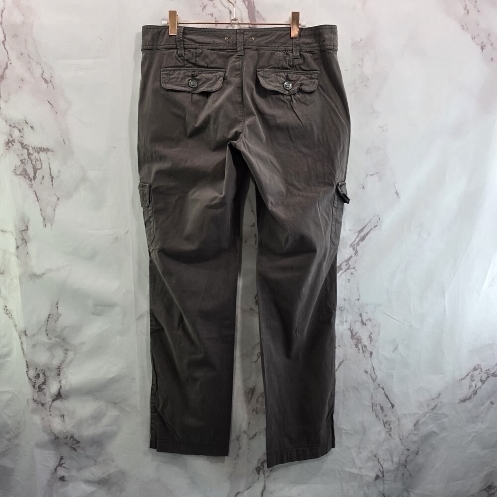 Anthropologie Pants Womens 12 Brown Chino Slim Straight High Rise Hei Hei Twill